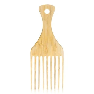 Image of GLADFRESIT Afro Hair Comb, Natural Bamboo Wide Tooth Rake Comb for Girls Men Thick Straight Curly styling home salon