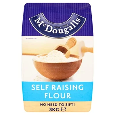 Image of McDougalls Self Raising Flour Pre Sifted For Lighter Bakes, 3 Kg Bag (Pack of 1)