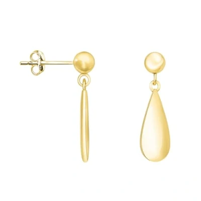 Image of SOFIA MILANI Women&#039;s Earrings 925 Silver Gold Plated Drop Ball Dangle Earring E1848
