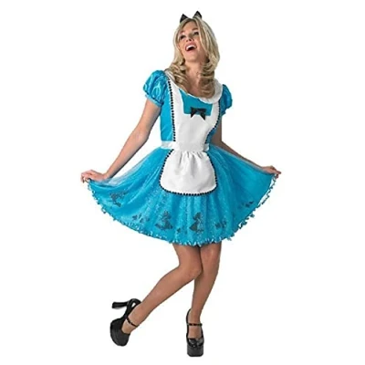 Image of Rubie&#039;s 888844 Official Alice in Wonderland, Adult Costume Ladies Medium