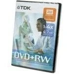 Image of TDK 1 x DVD+RW 4.7 GB 4x DVD jewel case storage media