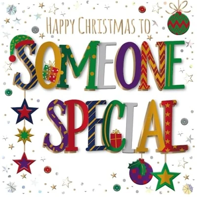 Image of To Someone Special Embellished Christmas Greeting Card Xmas Cards MWXR0404/Q