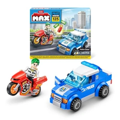 Image of Max Build More 83164 Adventure Playset, Police Chase (121 Pieces), Small (125 Blocks)