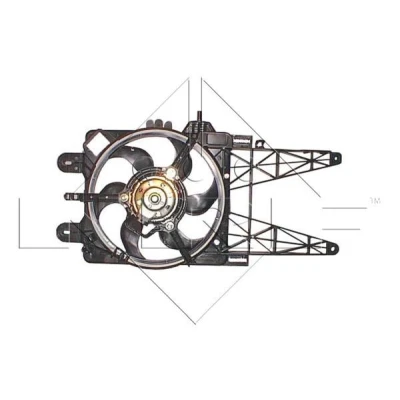 Image of 46524605, 46524608, 46776540, 46785738, 46785741 Cooling fan NRF 47246 296mm 12V 90W with radiator shroud
