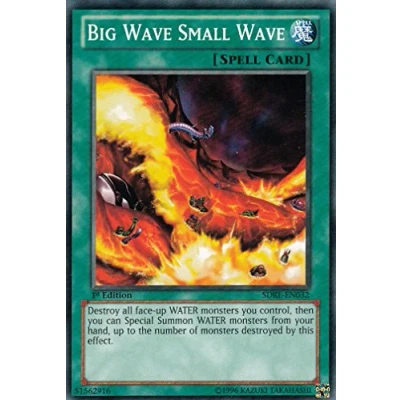 Image of YU GI OH! : SDRE EN032 Big Wave Small (Realm of the Sea Emperor) Yugioh 1st Edition Single Card