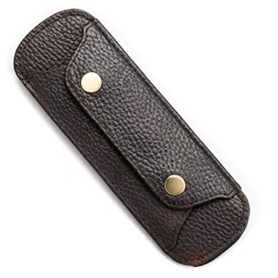 Image of LEABAGS Premium Shoulder Pads I Genuine Buffalo Leather Vintage Look Handbag Anti Slip pad 18x6 cm