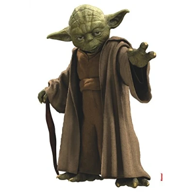Image of Komar 14721h Star Wars Yoda Freestyle Deco Sticker Neutral