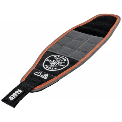 Image of Klein Tools Tradesman Pro Magnetic Wristband 55895 Black with Orange/Gray