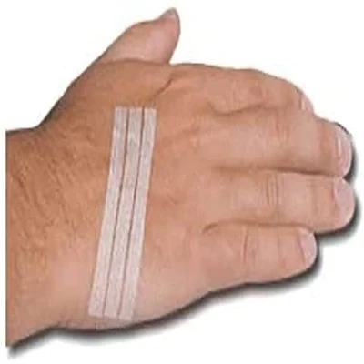 Image of Steroplast Hypoallergenic Wound Closures / Sutures 3mm x 75mm 10 Pouches of 5 Strips