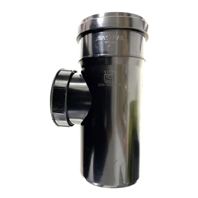 Image of 110MM Black Soil Pipe and Ring Seal Fittings Push Fit Access