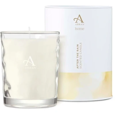 Image of Arran Sense of Scotland After The Rain Scented Glass Candle (35cl) with Rose Petals, Musk, Floral Citrus &amp; Soft Woods, Approx 35hr Burn Time