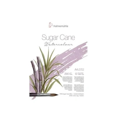 Image of Hahnemühle Sugar Cane Watercolour Paper 290gsm Natural White 12 Sheets (A4)