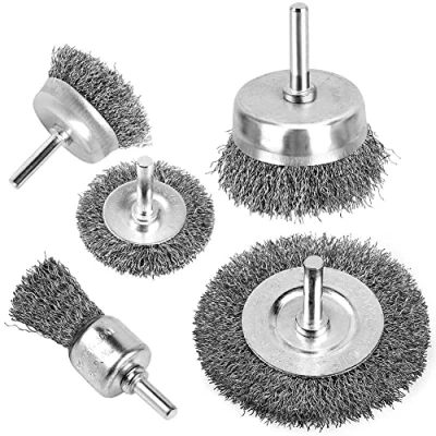 Image of Ksrnsne Wire Brush for Drill, Wheel Cup Set, Stripping and Drill Attachment