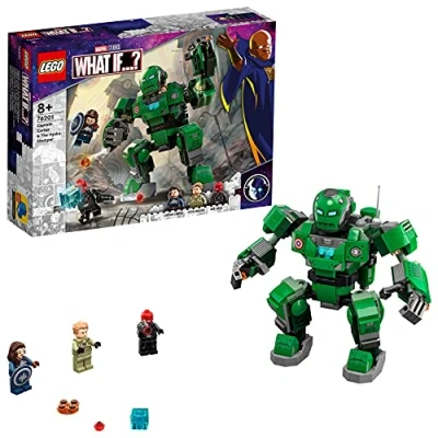 Image of LEGO 76201 Marvel L&#039;Agent Carter et le Marcheur d&#039;Hydra avec Figurines Crâne rouge