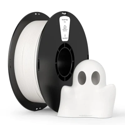 Image of kexcelled PETG Filament 1.75 mm +/ 0.03 mm, Chemical Resistance, 3D Printer Filament, 1 kg Spool (2.2 lbs), for FDM Printer, Vacuum Packaging, White
