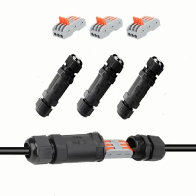 Image of YUSHIHU Junction Box Outdoor IP68 Waterproof, 3 Way Line M25 wire Connector, Extension Electrical Cord External Waterproof Sleeve, range 6 11mm(Pack of 3)