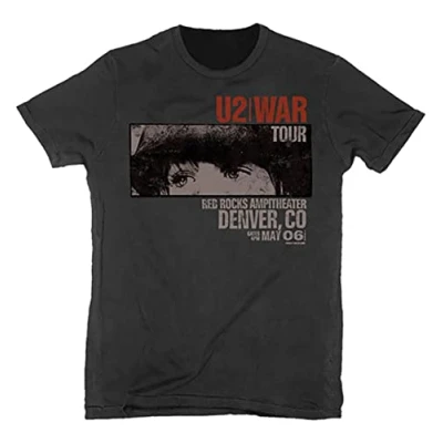 Image of U2 War Red Rocks Official Tee T Shirt Mens Unisex (X Large)