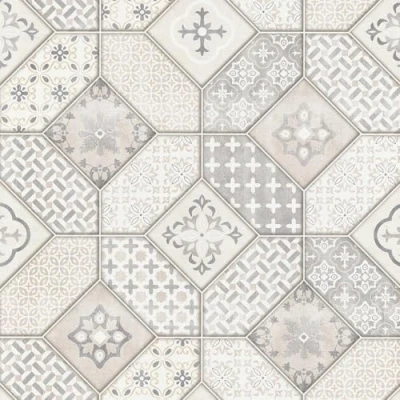 Image of Moroccan Tile Effect Beige Wallpaper Modern Contemporary Stylish Trendy Textured Paste The Wall Vinyl
