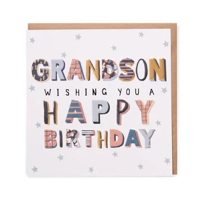 Image of Kindred Grandson Happy Birthday Card