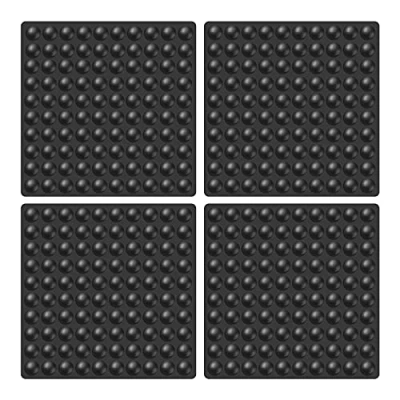 Image of the Lord of Tools 400pcs Black Silicone Feet Bumper Pads Noise Dampening Buffer Adhesive Mini Furniture Protector for Door Drawers Cabinet