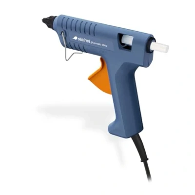 Image of Steinel Gluematic 3002 glue gun, PTC heating technology, delivery rate 16 g/min, incl. 3 ULTRA power sticks 11 mm, Blue