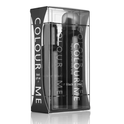 Image of Colour Me Black Fragrance for Men Gift Set 90ml EDP/150ml Body Spray, by Milton Lloyd