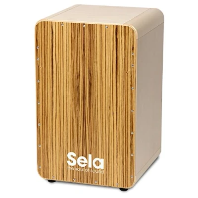 Image of Sela SE 004A CaSela Zebrano High Grade Wood Veneer Snare Cajon