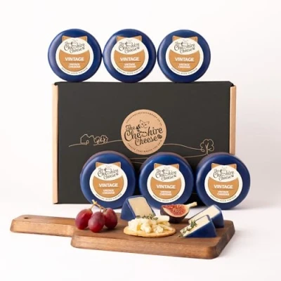 Image of 6 x Vintage Gold Extra Mature Cheddar Cheese 200g Wax Truckles Multibuy