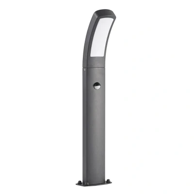 Image of Lindby LED pedestal light Moshe, 60 cm, anthracite, sensor