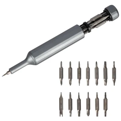 Image of Belle Vous 27 in 1 Magnetic Ratchet Screwdriver Set All One Multi Bit with 26 Bits Ratcheting for DIY Work
