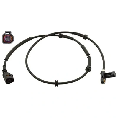 Image of 7M3927807J ABS Sensor FEBI BILSTEIN 107733 Rear Axle Left, Right 1090mm VOLKSWAGEN: Sharan I, FORD: Galaxy Mk1 MPV, SEAT: Alhambra I