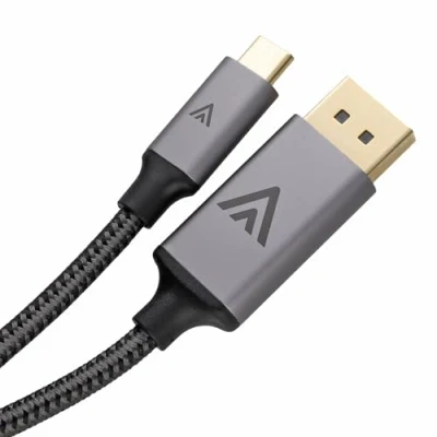 Image of kenable Braided USB Type C/USB C to DisplayPort Bi Directional Cable 8K 60Hz 4K 144Hz 2m