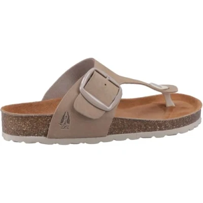 Image of Hush Puppies Women&#039;s Billie Sandal Ladies Summer, Taupe, 5 UK