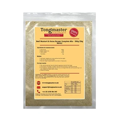 Image of Beef Mustard &amp; Onion Burger Complete Mix 500g (5kg Batch)