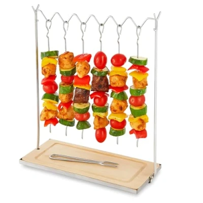 Image of Tower Hanging Skewer Set with Stand