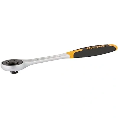 Image of Elora Push Through Soft Grip Reversible Ratchet, 1/2&quot; Sq. Dr., 200mm