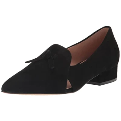 Image of Cole Haan Women&#039;s Viola Skimmer Ballet Flat, Black Suede, 5.5 UK