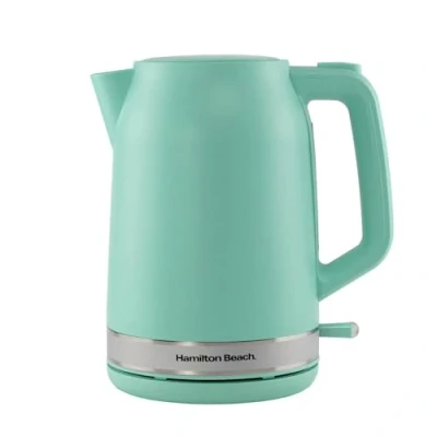 Image of Hamilton Beach Ella Cordless Kettle, 1.7L, Boil Dry Protection, Auto Shut Off, Detachable Filter, Lift &amp; Grip Handle, Push Button Lid, Water Level Window HBK3045MM, Matte Mint