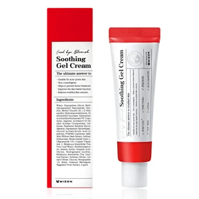 Image of [MIZON] GOOD BYE BLEMISH Soothing gel cream (55ml) Korean skincare acne treatment Prevention of breakouts Suitable for sensitive skin.