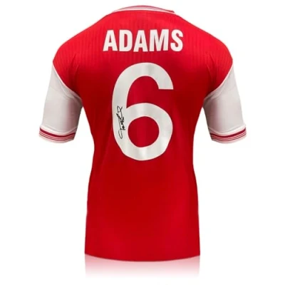 Image of Exclusive Memorabilia Tony Adams Signed Arsenal 1985 Football Shirt