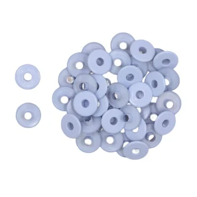 Image of Craftelier Pack of 40 Wide Eyelets Ideal for Card Making, Scrapbooking and Crafts Suitable Various Materials Size Approx. Inner Diameter 5 mm Outer 13 Baby Blue