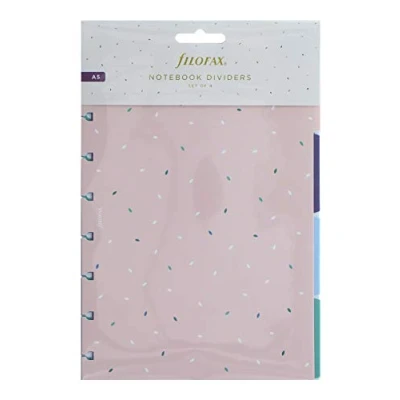 Image of Filofax Plastic A5 Garden Notebook Dividers , Multicolor Pack of 4