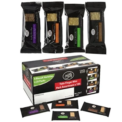 Image of 2 x Cafe Paterson Bronte Traditional Minipack Assortment 100x2 Biscuits (4 Flavours)