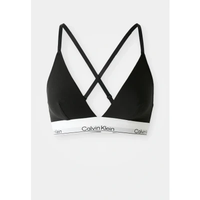 Image of Calvin Klein Underwear Unlined ICON Triangle bra, Women&#039;s, Size: Small, Black