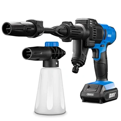 Image of Draper D20 20V Cordless Pressure Washer Kit, 1 x 2.0Ah Battery, Fast Charger