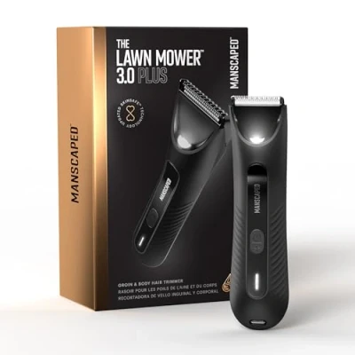 Image of MANSCAPED® The Lawn Mower® 3.0 Plus Groin &amp; Body Hair Trimmer Updated SkinSafe® Blade, Waterproof Wet/Dry Groomer, USB C Rechargeable, Men’s Wireless Ball Shaver