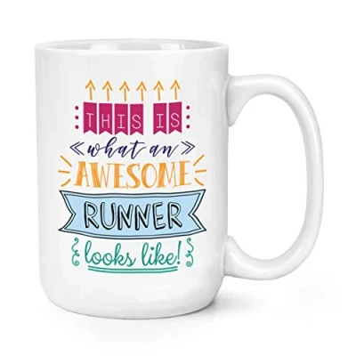 Image of This is What an Awesome Runner Looks Like 15oz Large Mug Cup