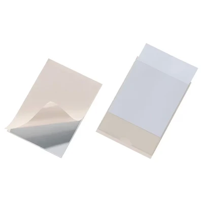 Image of Durable 74 x 105 mm Pocketfix Pocket for Label/Business Card Transparent (Pack of 10)
