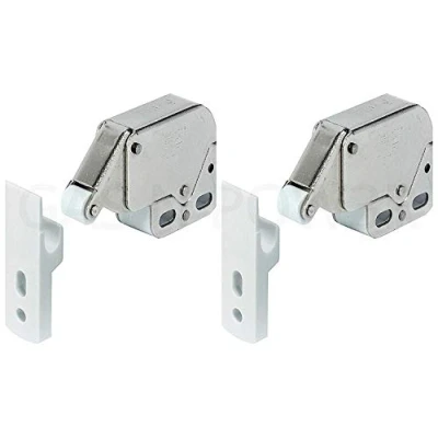 Image of x2 Mini Touch Catch Latch Cabinets Caravan Motorhome Cupboard Doors
