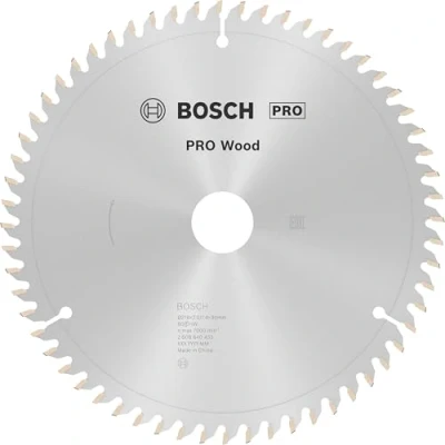 Image of Bosch 1x PRO Wood Circular Saw Blade for Corded Mitre Saws (for Softwood, Hardwood, Ø mm, Professional Accessory Saw)